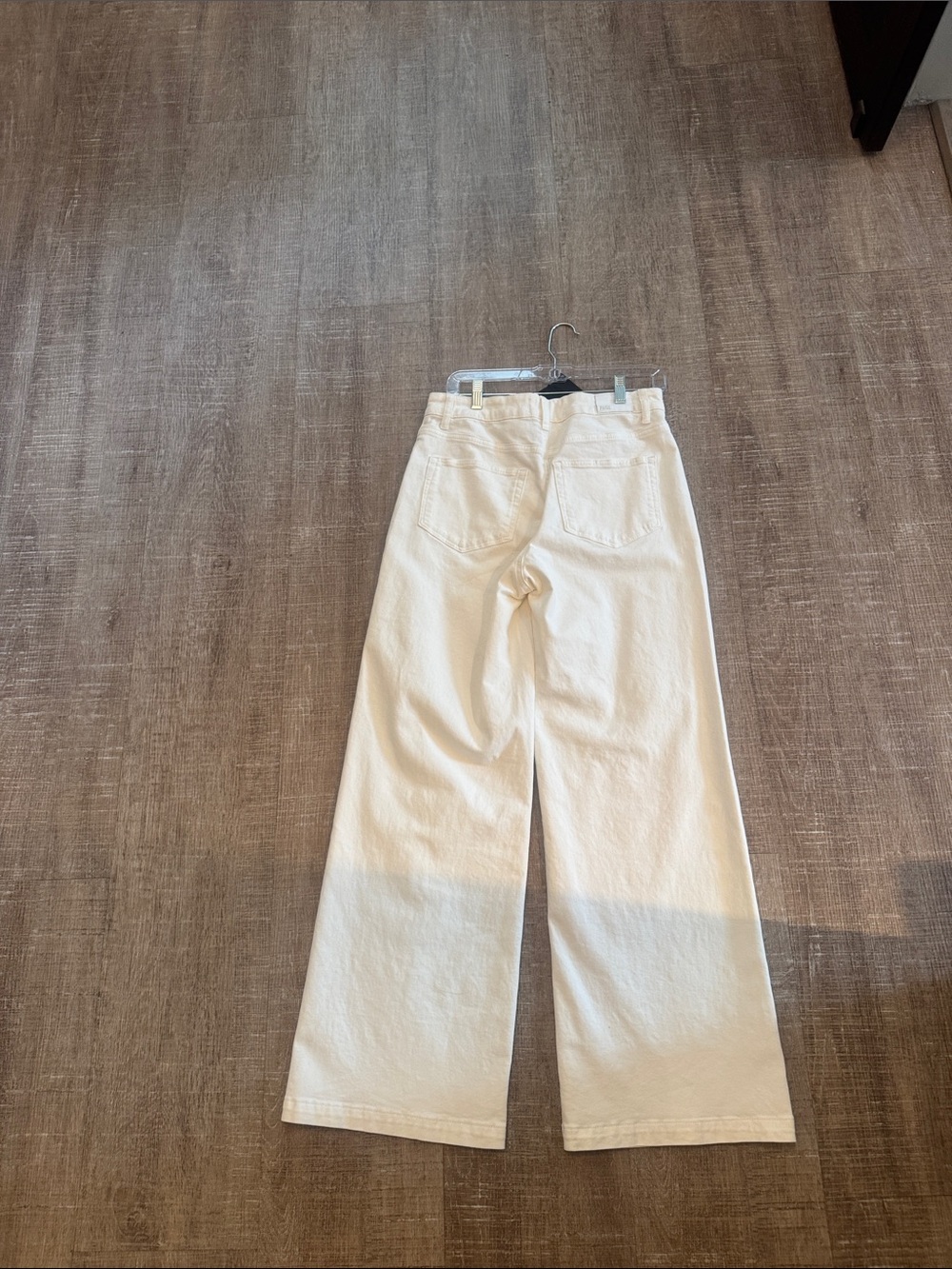 PAIGE Wide Leg Jeans in Off-White - Picture 3 of 3